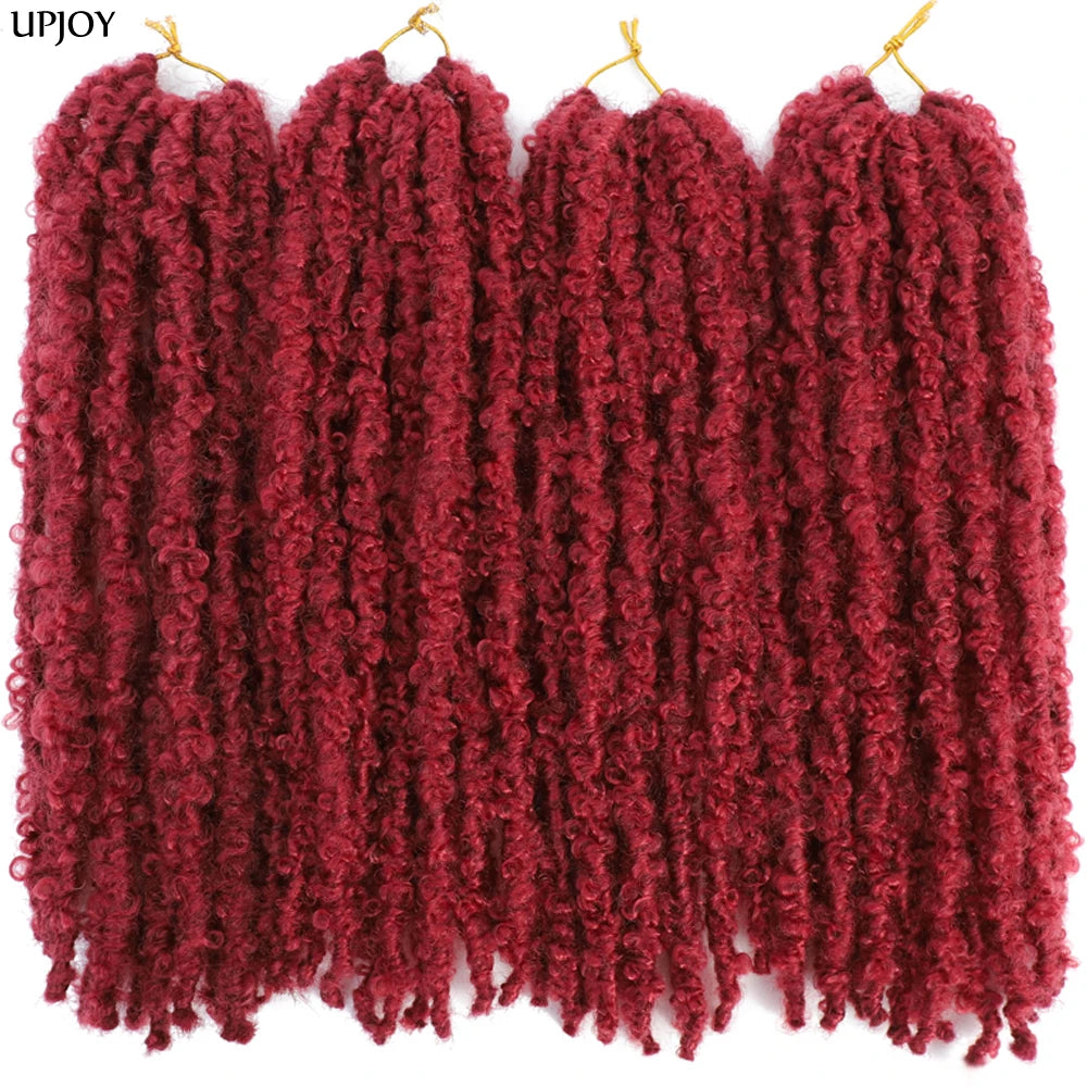 Butterfly Faux Locs Crochet Hair – Pre-Looped, 12" & 14"