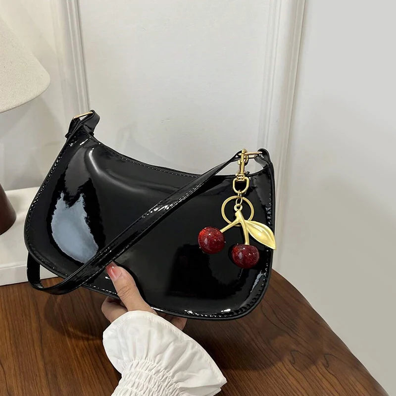 Plush Cherry Underarm Bag