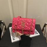 Argyle Quilted Tassel Bag