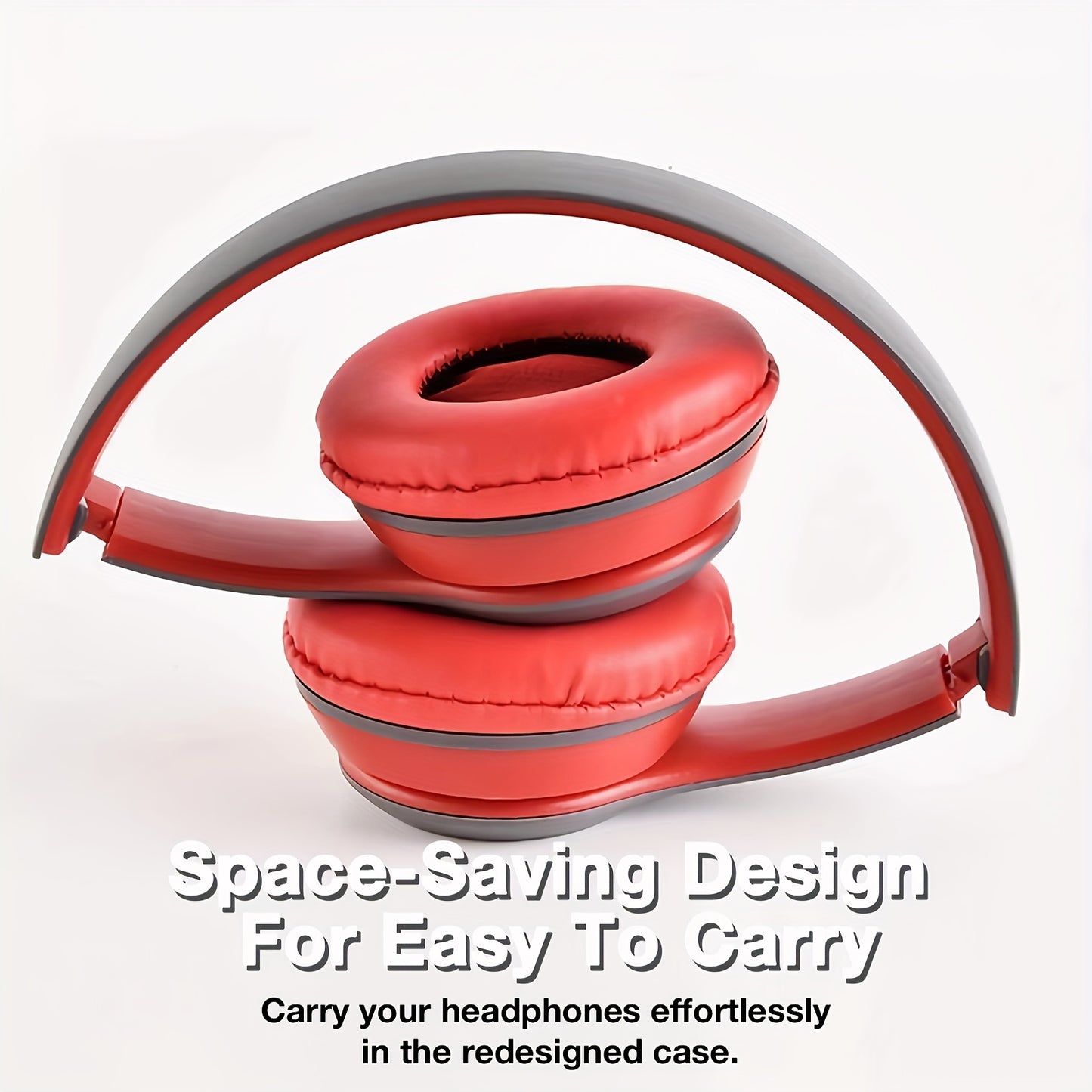 Wireless Over-Ear Headphones, 20H Playtime, Wireless 5.0, Noise Reduction, Comfortable Padded Ear Cups, Foldable Design for Travel & Home, Perfect Gift for Youngsters, Teens, Adults, Women