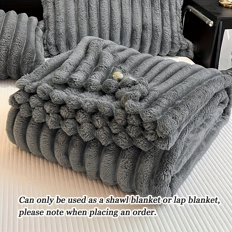 Luxurious ultra-soft blanket, solid color, warm and comfortable. This baby blanket is suitable for sofas, beds, offices and nurseries, and is an ideal gift for all seasons.