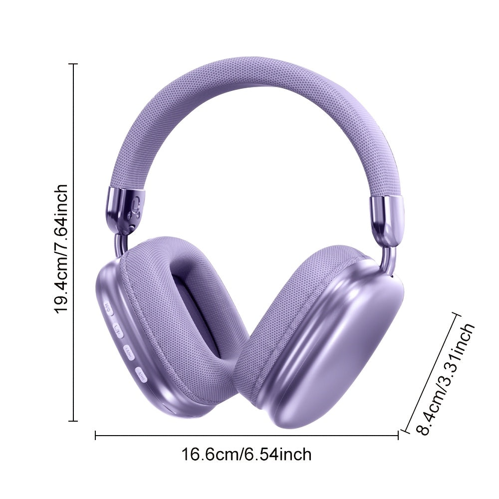 Wireless Earphones, Noise Cancelling And High Sound Quality, 800mAh Battery Life, 48 Hours Of Standby Time, Comfortable And Foldable, Suitable For Sports, Gaming, And Walking, Suitable For Smartphones IO