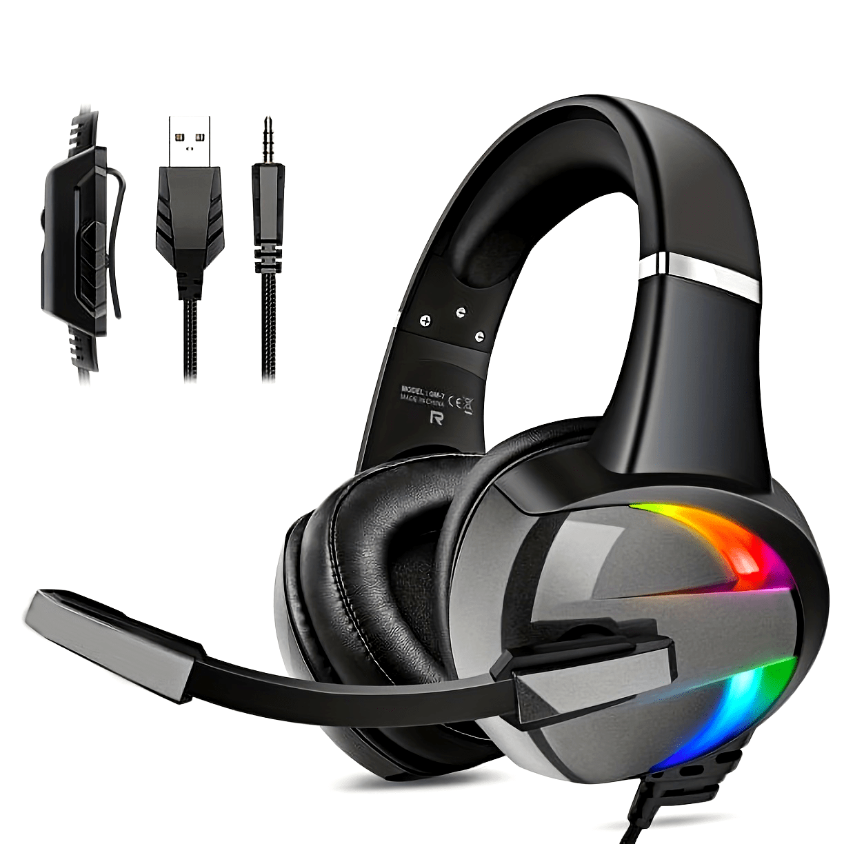 Gaming Bluetooth Headphones Over Ear, Foldable Wireless Headset with Mic, streaming Headphones, Computers, Sports Recovery Sessions