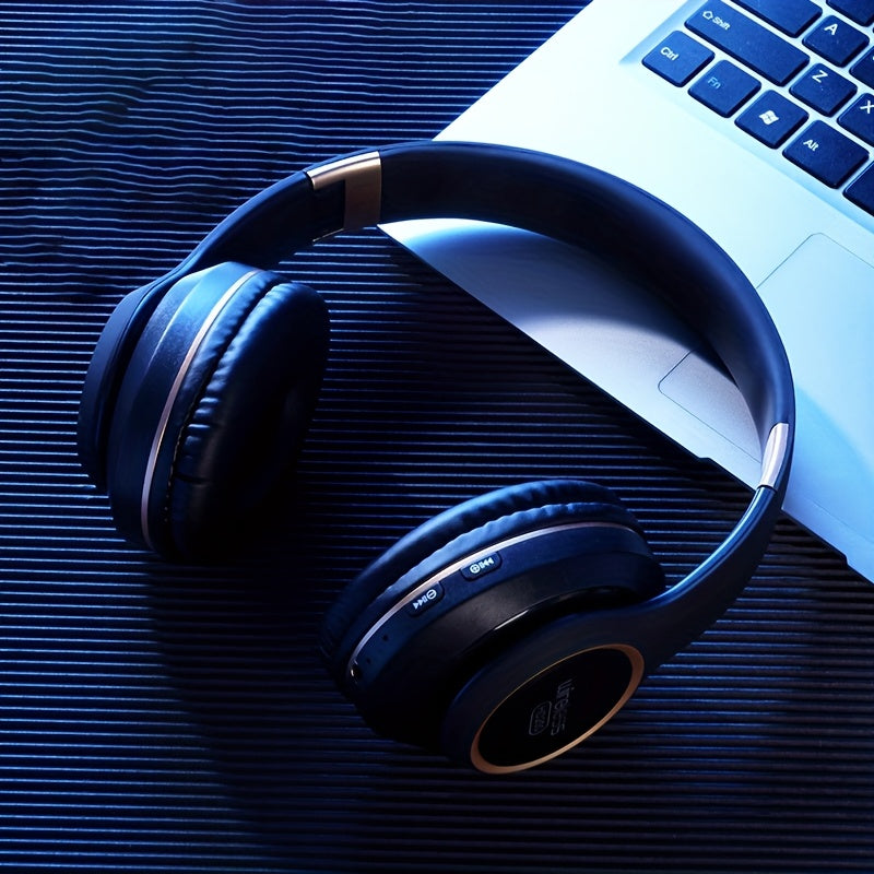 Wireless Headphones with Active Noise Cancellation | Long Battery Life, Foldable Design, Comfortable Sound Isolation for Gaming, Calls, and Music | USB-C Rechargeable, 200mAh Lithium Battery, Perfect Gift