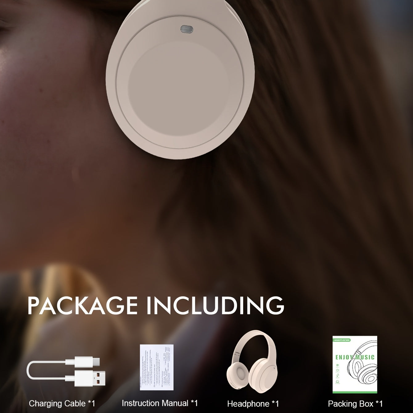 Wireless Earphones, 48 Hour Standby Time, Large Battery, Wireless Earphones, Foldable Design, Lightweight And High Fidelity Sound Quality, Comfortable to Wear, Gaming Earphones, Running Earphones