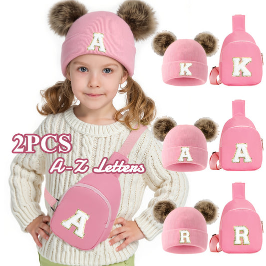 Double pcs Winter Hat Set