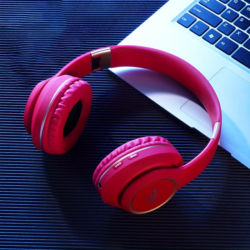 Wireless Headphones with Active Noise Cancellation | Long Battery Life, Foldable Design, Comfortable Sound Isolation for Gaming, Calls, and Music | USB-C Rechargeable, 200mAh Lithium Battery, Perfect Gift