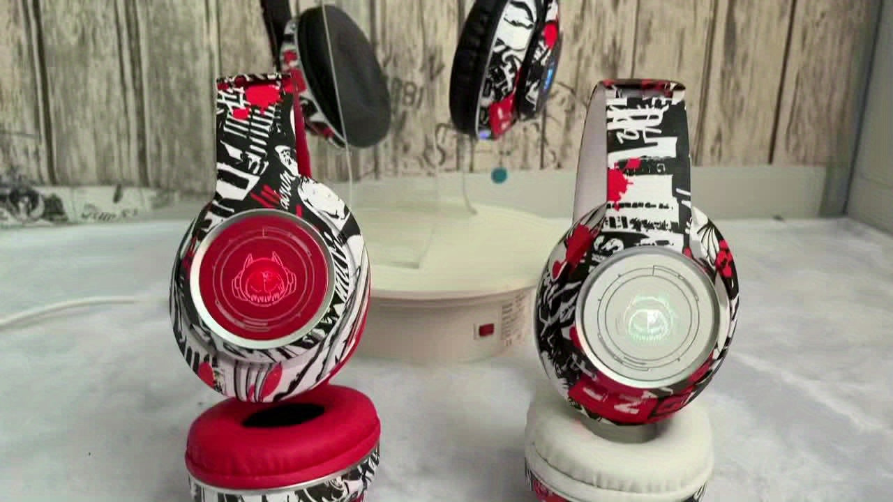 Popular wireless foldable earphones, suitable for tablets/phones/birthdays/Christmas/travel gifts. Head mounted wireless earphones and foldable earplugs