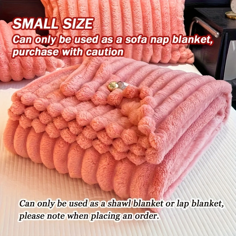 Luxurious ultra-soft blanket, solid color, warm and comfortable. This baby blanket is suitable for sofas, beds, offices and nurseries, and is an ideal gift for all seasons.