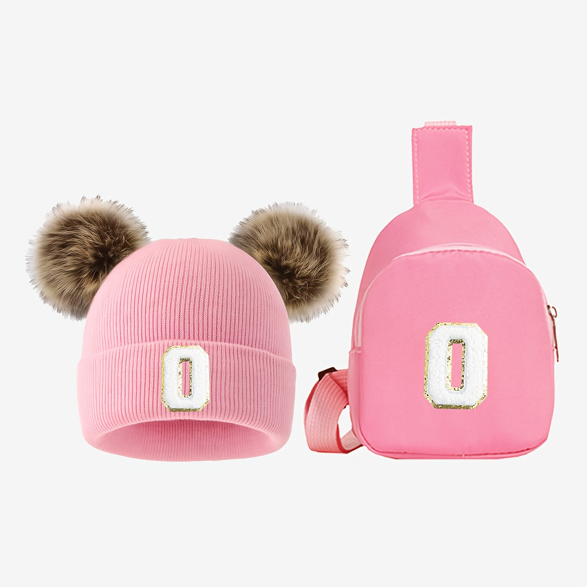 Double pcs Winter Hat Set