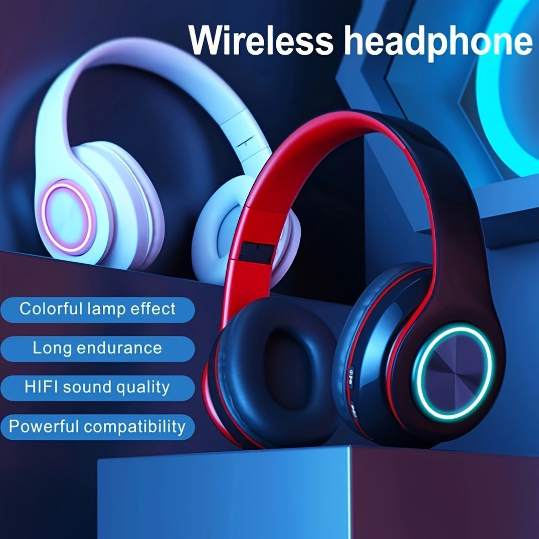 Wireless Headphone, Foldable Bluetooth Headphones Over Ear, Wireless Headset for Gaming, Phones, Computers, Electronics Audio Headphone Arrived before Christmas