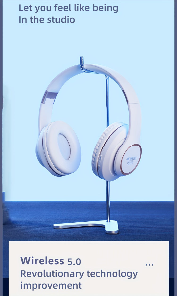 Wireless Headphones with Active Noise Cancellation | Long Battery Life, Foldable Design, Comfortable Sound Isolation for Gaming, Calls, and Music | USB-C Rechargeable, 200mAh Lithium Battery, Perfect Gift