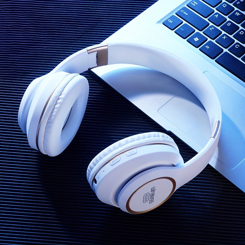 Wireless Headphones with Active Noise Cancellation | Long Battery Life, Foldable Design, Comfortable Sound Isolation for Gaming, Calls, and Music | USB-C Rechargeable, 200mAh Lithium Battery, Perfect Gift