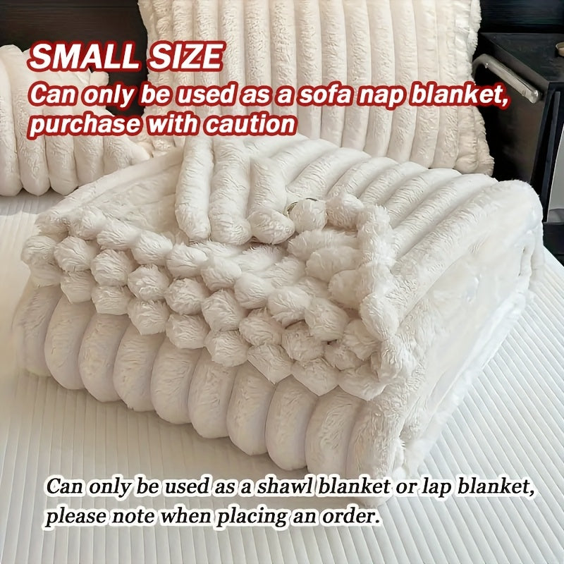 Luxurious ultra-soft blanket, solid color, warm and comfortable. This baby blanket is suitable for sofas, beds, offices and nurseries, and is an ideal gift for all seasons.