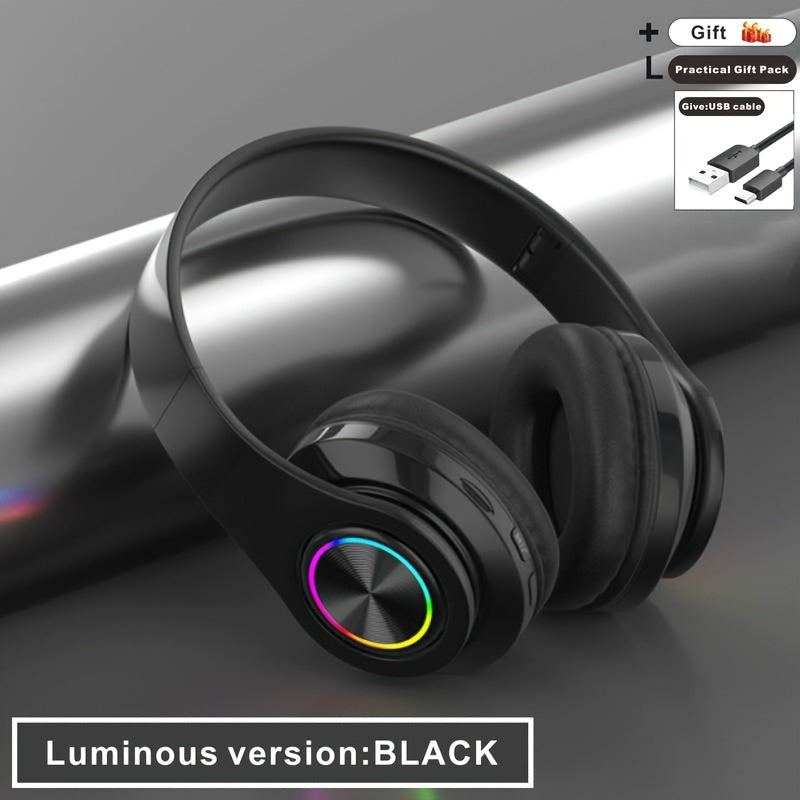 Wireless Headphones with Active Noise Cancellation | Long Battery Life, Foldable Design, Comfortable Sound Isolation for Gaming, Calls, and Music | USB-C Rechargeable, 200mAh Lithium Battery, Perfect Gift