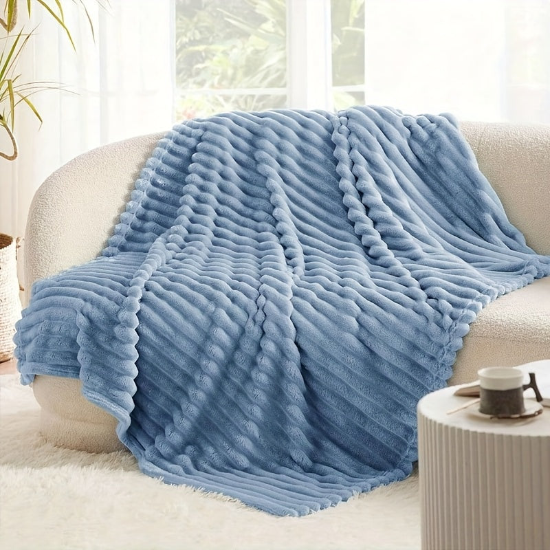 Luxurious ultra-soft blanket, solid color, warm and comfortable. This baby blanket is suitable for sofas, beds, offices and nurseries, and is an ideal gift for all seasons.