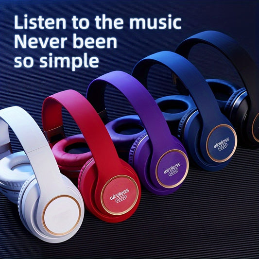 Wireless Headphones with Active Noise Cancellation | Long Battery Life, Foldable Design, Comfortable Sound Isolation for Gaming, Calls, and Music | USB-C Rechargeable, 200mAh Lithium Battery, Perfect Gift