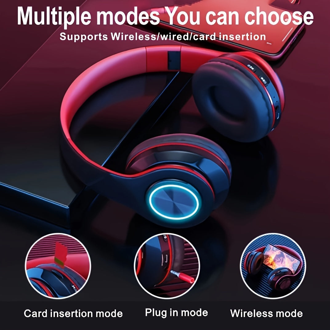 Wireless Headphone, Foldable Bluetooth Headphones Over Ear, Wireless Headset for Gaming, Phones, Computers, Electronics Audio Headphone Arrived before Christmas