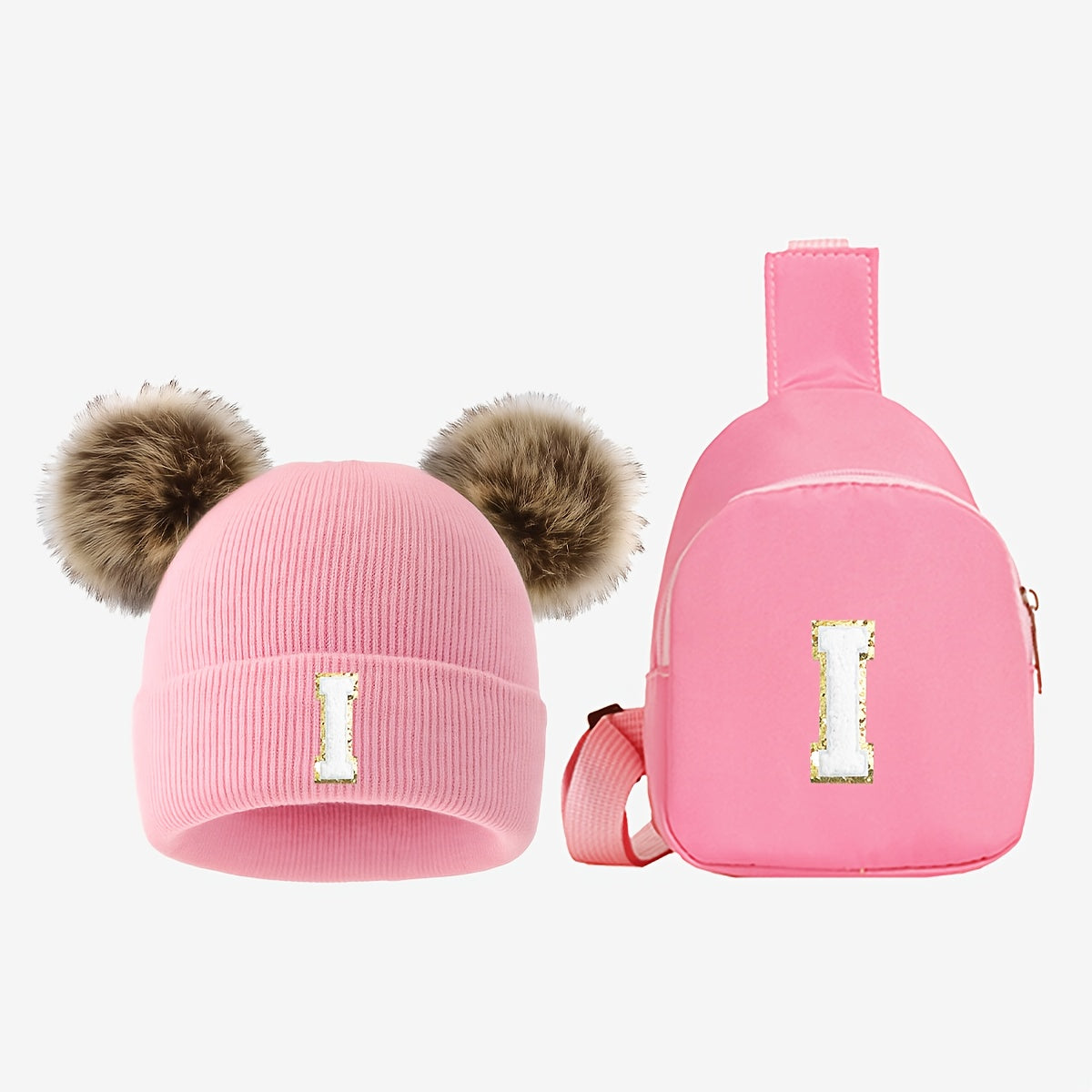 Double pcs Winter Hat Set